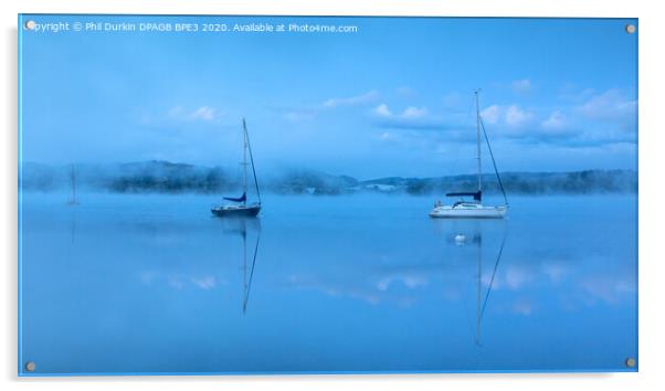 Ambleside On Lake Windermere  Acrylic by Phil Durkin DPAGB BPE4