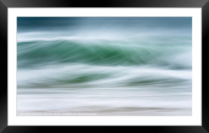 Impressionist Atlantic Wave Symphony Framed Mounted Print by Chris Lauder