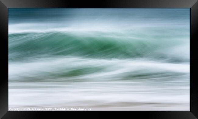 Impressionist Atlantic Wave Symphony Framed Print by Chris Lauder