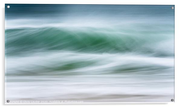 Impressionist Atlantic Wave Symphony Acrylic by Chris Lauder