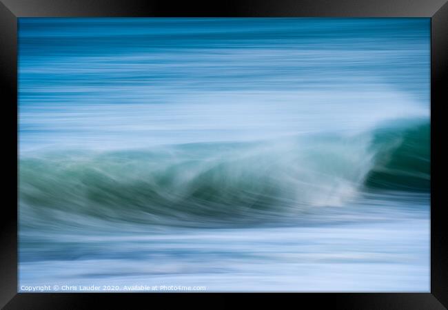 Atlantic wave impressions II Framed Print by Chris Lauder