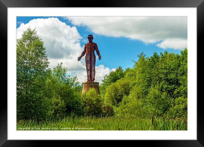 The Guardian Six Bells Colliery Abertillery in sou Framed Mounted Print by Nick Jenkins