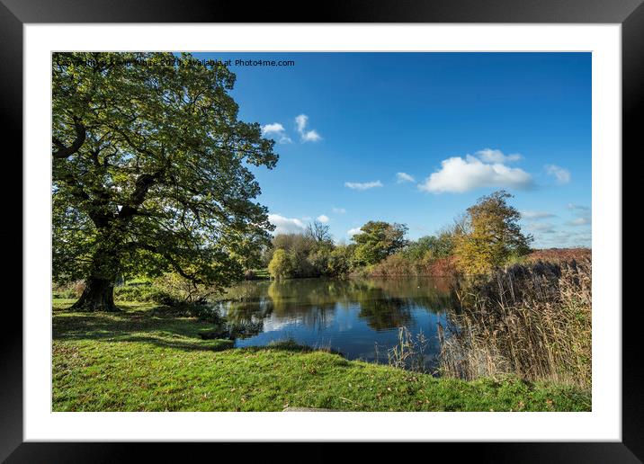 Autumn colour at Hatchlands in Surrey Framed Mounted Print by Kevin White