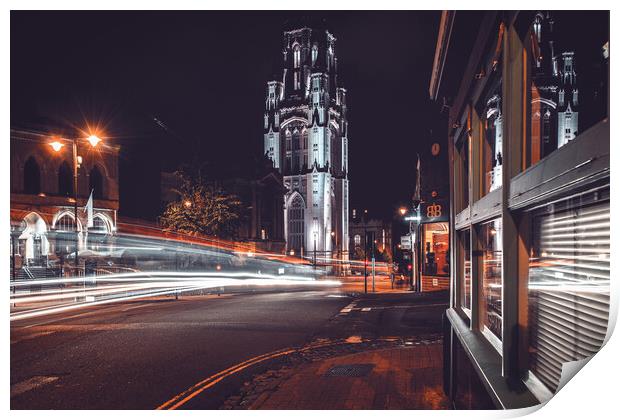 Road to Wills Memorial Building Tower Print by Dean Merry