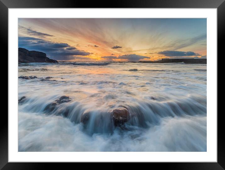 Auchmithie at Sunrise Framed Mounted Print by Ben Hirst