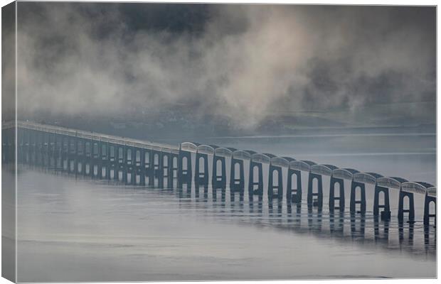Haar on the Tay Canvas Print by Ben Hirst