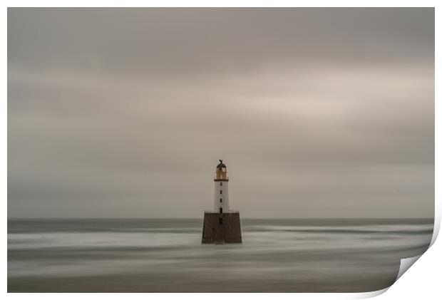 Rattray Head lighthouse Print by Ben Hirst