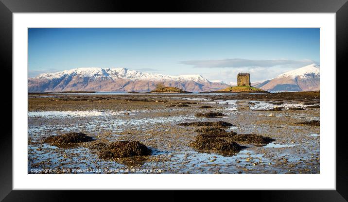 Castle Stalker, Scottish Highlands Framed Mounted Print by Heidi Stewart