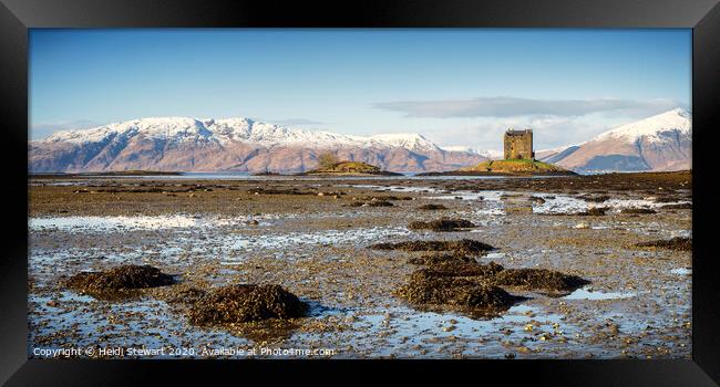 Castle Stalker, Scottish Highlands Framed Print by Heidi Stewart