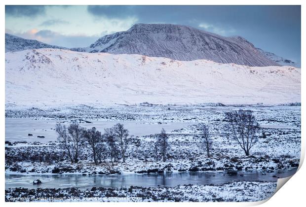 Rannoch Moor, Scotland Print by Heidi Stewart