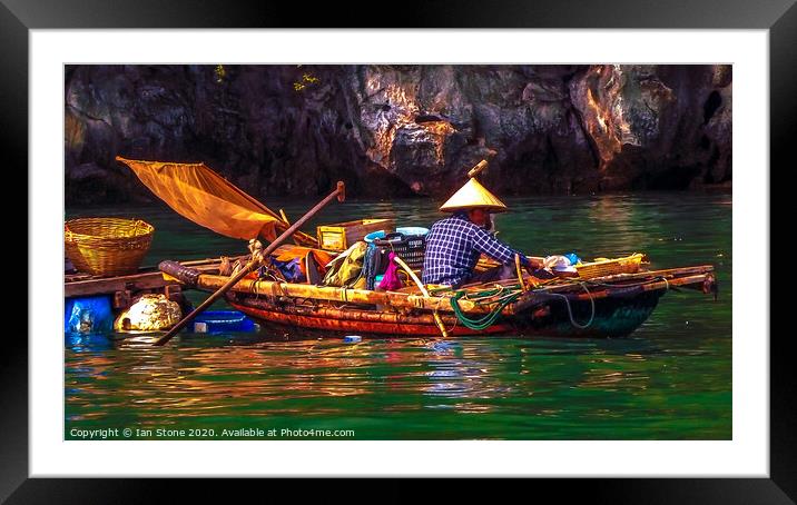 Vietnam fisherman  Framed Mounted Print by Ian Stone