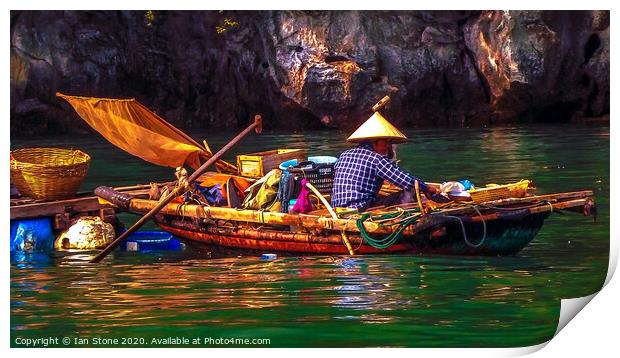 Vietnam fisherman  Print by Ian Stone
