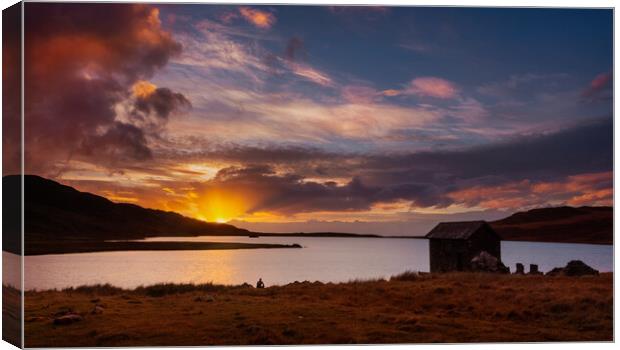 Devoke Water  Sunset, Cumbria Canvas Print by Maggie McCall
