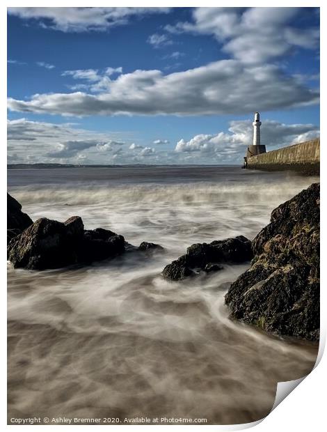 Aberdeen Lighthouse Print by Ashley Bremner
