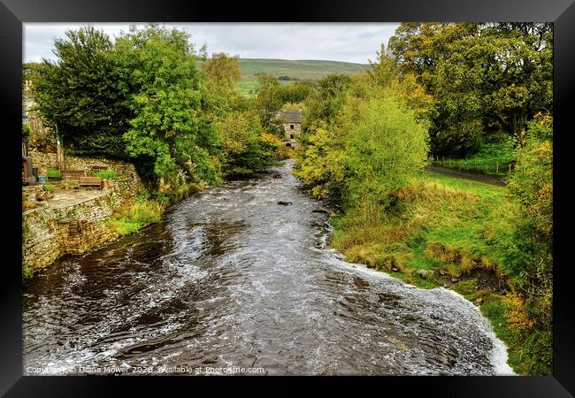 Bainbridge Yorkshire. Framed Print by Diana Mower