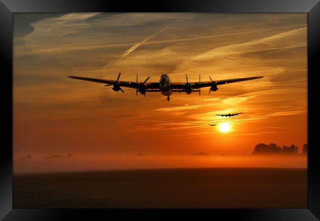 Lancasters - After The Night Shift Framed Print by J Biggadike