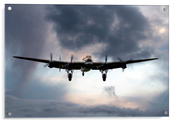 Lancaster Bomber Returns Acrylic by J Biggadike