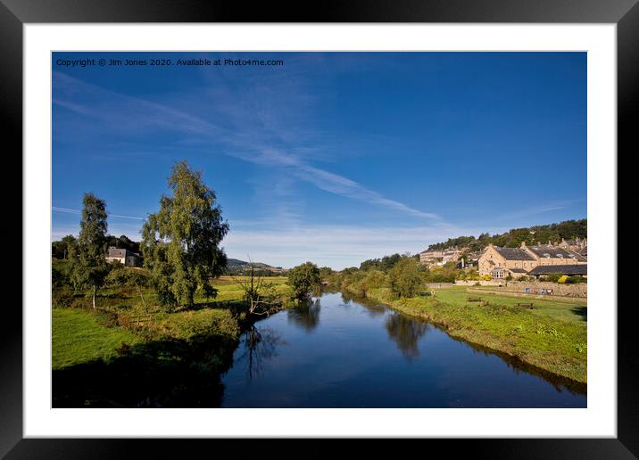 The River Coquet at Rothbury in Northumberland Framed Mounted Print by Jim Jones