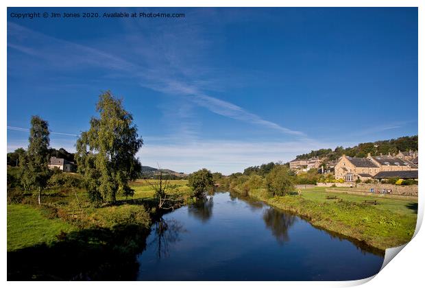 The River Coquet at Rothbury in Northumberland Print by Jim Jones