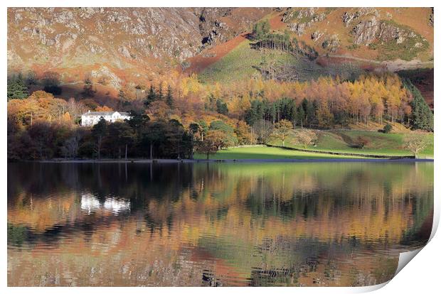 Lake Buttermere in the Lake District Print by MIKE HUTTON