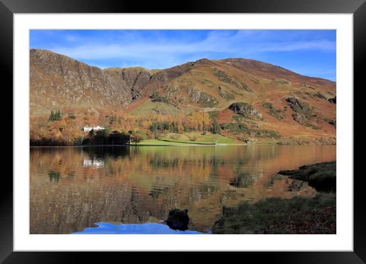 Lake Butteremere in the Lake District Framed Mounted Print by MIKE HUTTON