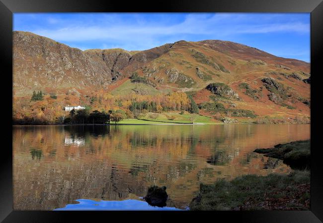 Lake Butteremere in the Lake District Framed Print by MIKE HUTTON