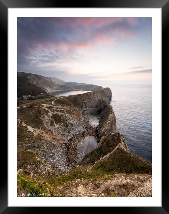 Lulworth Cove Framed Mounted Print by David Semmens