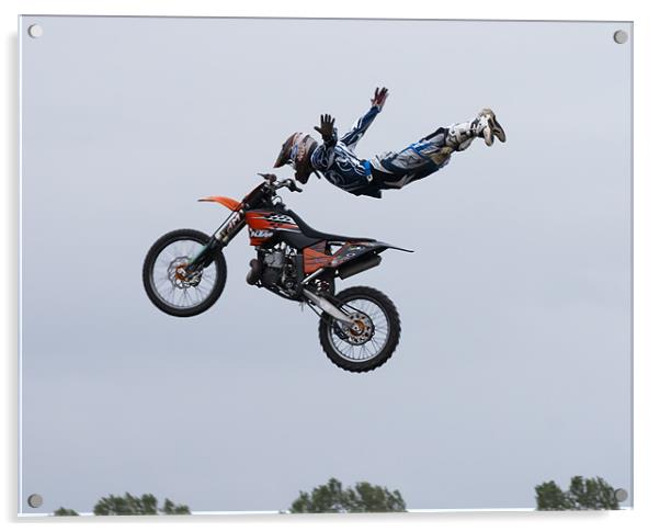 Freestyle stunt show Acrylic by Sam Smith