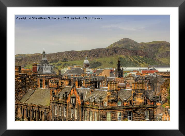 The View From Edinburgh Castle Framed Mounted Print by Colin Williams Photography