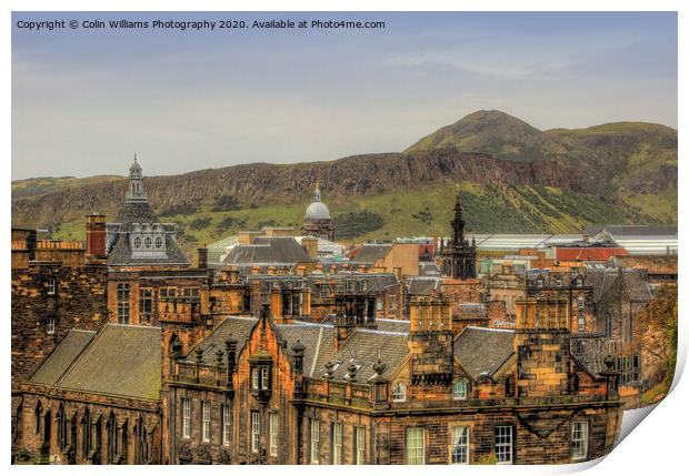 The View From Edinburgh Castle Print by Colin Williams Photography