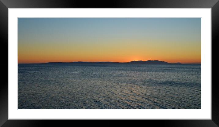 Isle of Arran at sunset Framed Mounted Print by Allan Durward Photography