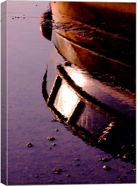 Abstract Boat Canvas Print by Peter Bolton