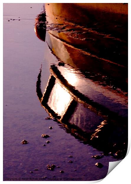 Abstract Boat Print by Peter Bolton