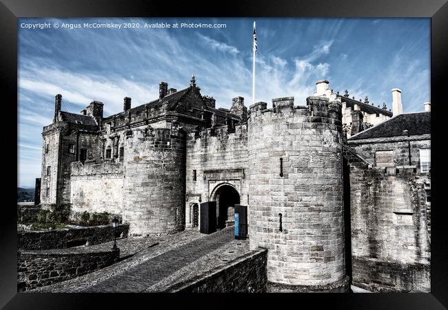 Gatehouse and main entrance to Stirling Castle Framed Print by Angus McComiskey