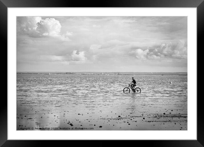 'Riding the Waves' Framed Mounted Print by Peter Bolton