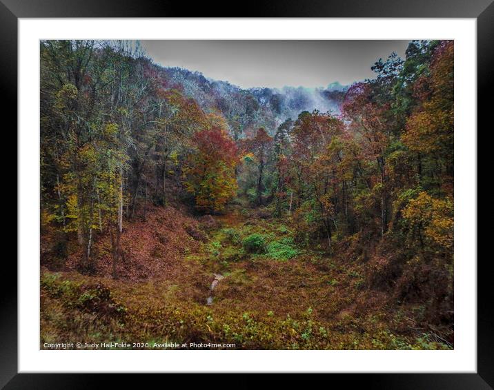 Autumn in the Smoky Mountains Framed Mounted Print by Judy Hall-Folde
