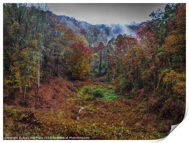 Autumn in the Smoky Mountains Print by Judy Hall-Folde
