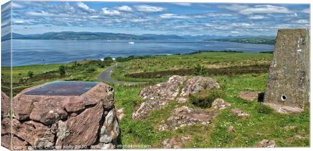 View from the Glaidstone, Isle of Cumbrae Canvas Print by Charles Kelly