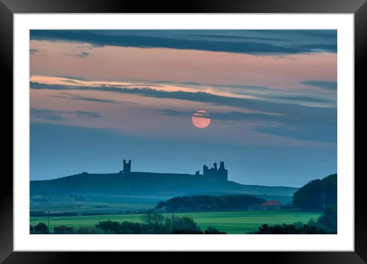 The Majestic Ruins of Dunstanburgh Castle Framed Mounted Print by Tracey Turner