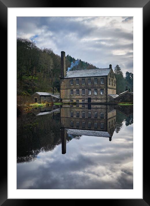 Gibson Mill Reflections, Hebden Bridge Framed Mounted Print by Dan Ward