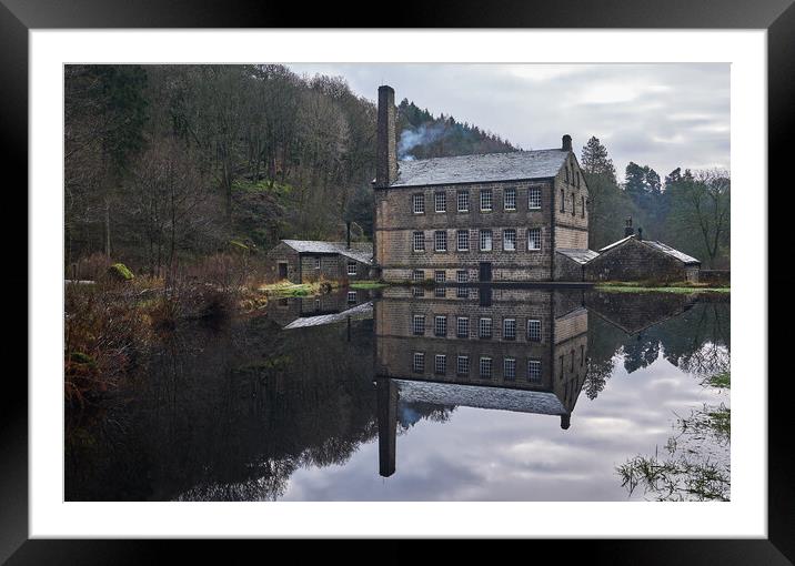 Gibson Mill Reflections, Hebden Bridge Framed Mounted Print by Dan Ward