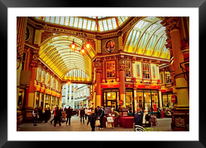 Leadenhall Market City of London England Framed Mounted Print by Andy Evans Photos