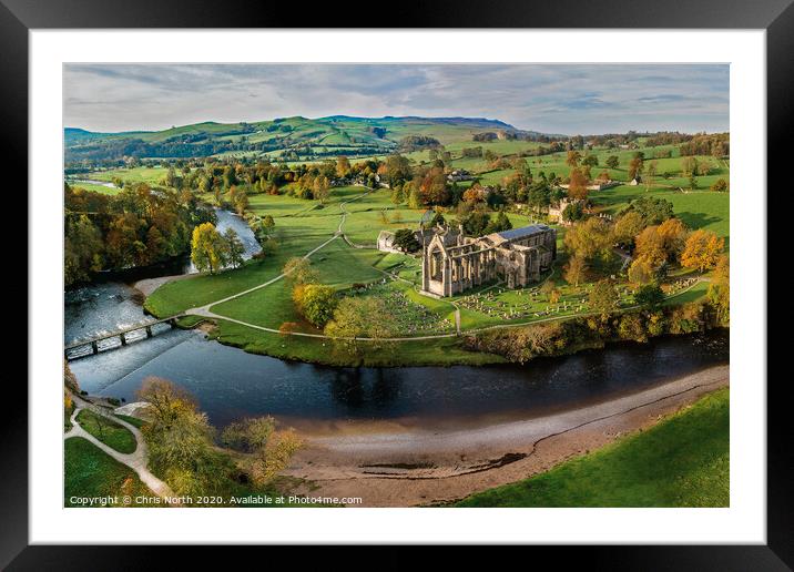 Bolton Abbey, in the Yorkshire Dales. Framed Mounted Print by Chris North