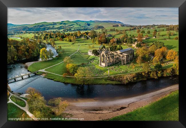 Bolton Abbey, in the Yorkshire Dales. Framed Print by Chris North