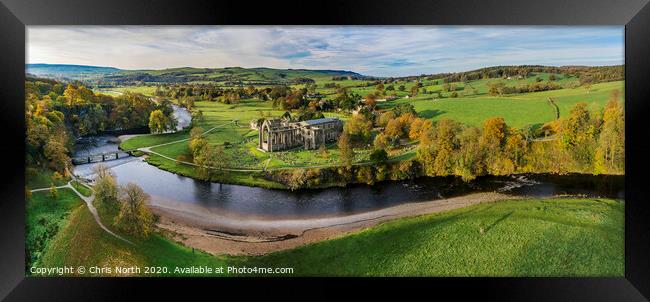 Bolton Abbey, in the Yorkshire Dales. Framed Print by Chris North