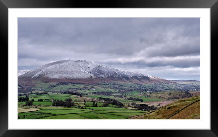 Winter on Blencathra, The Lake District Framed Mounted Print by Dan Ward