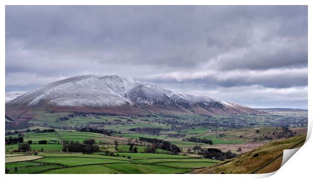 Winter on Blencathra, The Lake District Print by Dan Ward