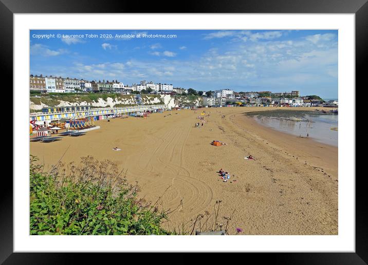 Broadstairs Beach, Thanet, Kent Framed Mounted Print by Laurence Tobin