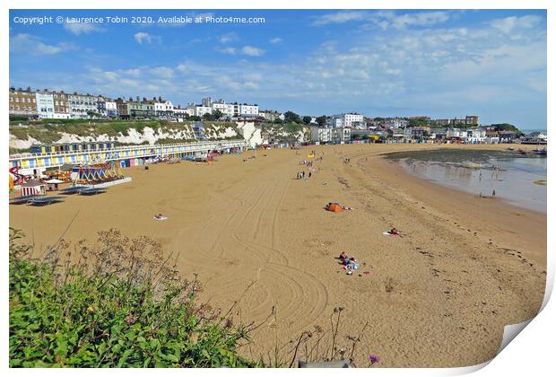 Broadstairs Beach, Thanet, Kent Print by Laurence Tobin