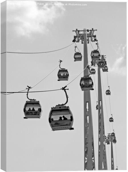 Cable Cars in the Sky Canvas Print by Laurence Tobin